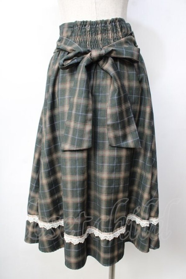 画像2: Amavel / Mademoiselleコルセット風スカート F グリーン Y-25-09-22-147-CA-SK-SZ-ZY (2)