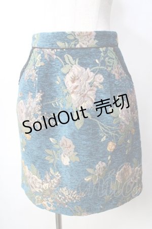 画像: axes femme / モールゴブラン台形スカート  グリーン Y-25-09-22-148-AX-SK-SZ-ZY