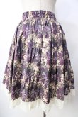 画像2: metamorphose / ゴブランブーケティアードスカート（ミニ丈）  紫 Y-25-09-22-154-ME-SK-SZ-ZY (2)