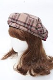 画像2: Amavel / チェックリボンベレー  ブラウン Y-25-09-22-029-CA-AC-SZ-ZY (2)