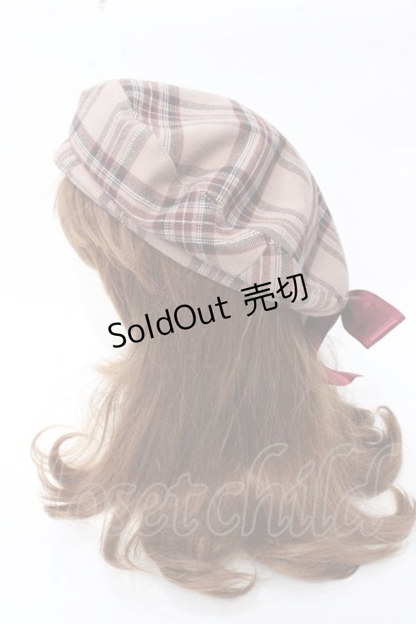 画像3: Amavel / チェックリボンベレー  ブラウン Y-25-09-22-029-CA-AC-SZ-ZY (3)