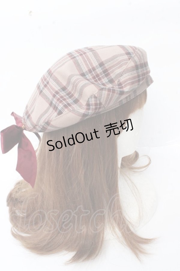 画像4: Amavel / チェックリボンベレー  ブラウン Y-25-09-22-029-CA-AC-SZ-ZY (4)