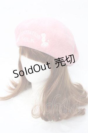 画像: MILK / angelベレー  ピンク Y-25-09-22-031-ML-AC-SZ-ZY