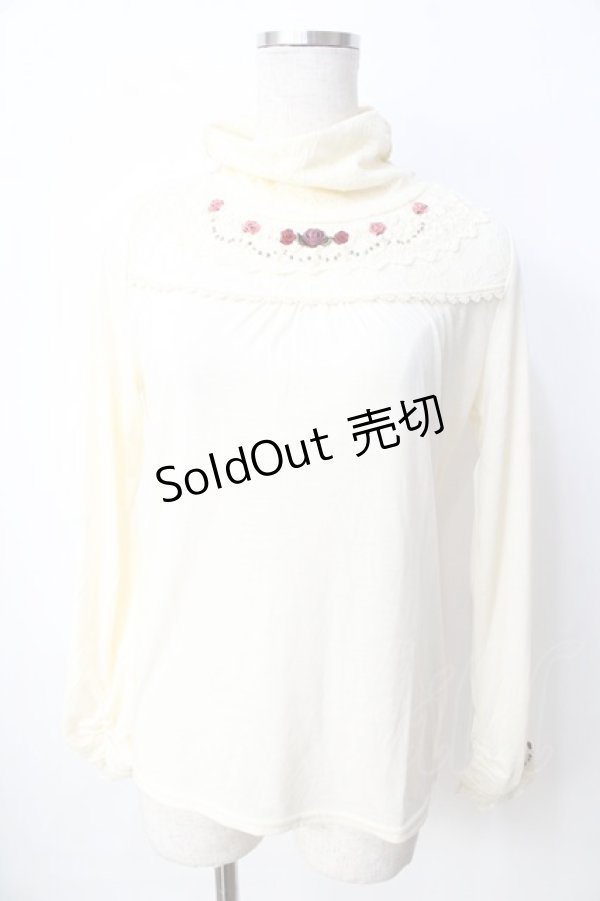 画像1: axes femme / レースタートルガーデンインナープルオーバー M 生成り Y-25-09-22-038-AX-TO-SZ-ZI (1)