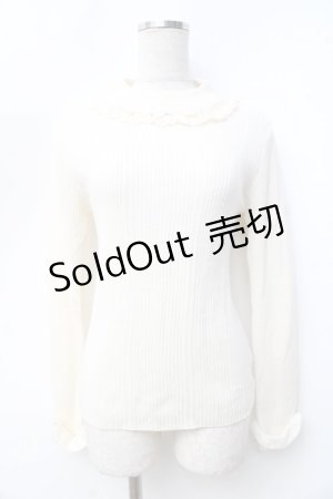 画像: axes femme / バラボトルネックリブニットプルオーバー  生成り Y-25-09-25-035-AX-TO-SZ-ZI