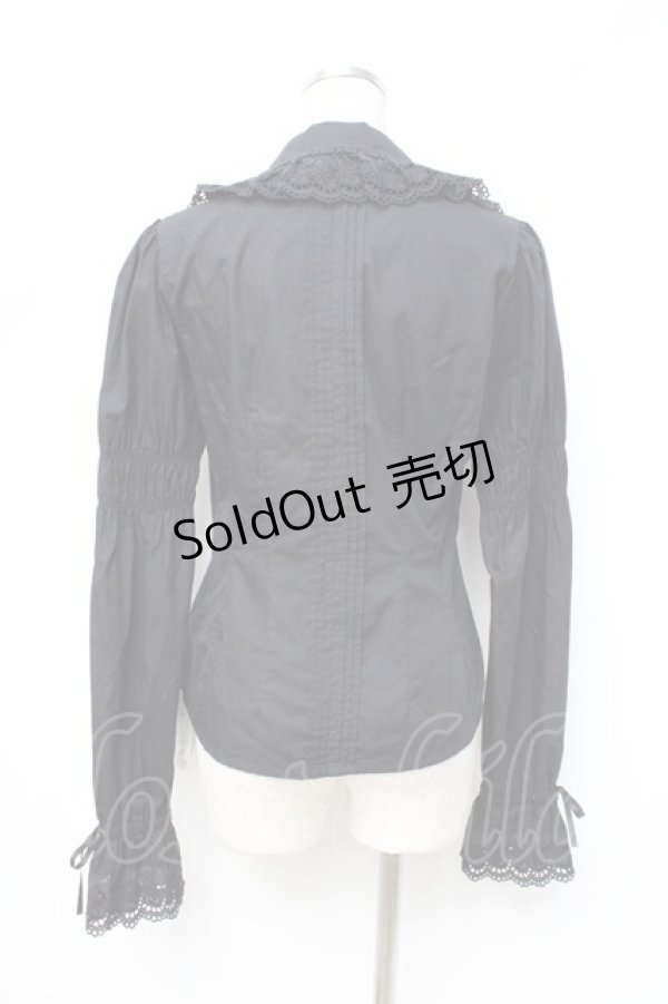 画像3: BABY,THE STARS SHINE BRIGHT / 後ろピンタックブラウス  黒 Y-25-09-25-004-BA-BL-SZ-ZY (3)