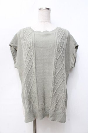 画像: axes femme / ニットベストアンサンブル M グリーン Y-25-09-25-055-AX-TO-SZ-ZY