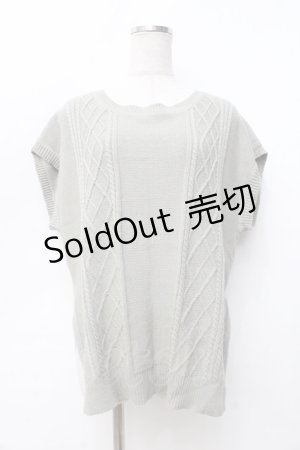 画像: axes femme / ニットベストアンサンブル M グリーン Y-25-09-25-055-AX-TO-SZ-ZI