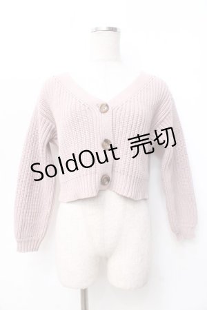 画像: evelyn / ローゲージカーディガン  ピンク Y-25-09-25-065-LO-TO-SZ-ZY