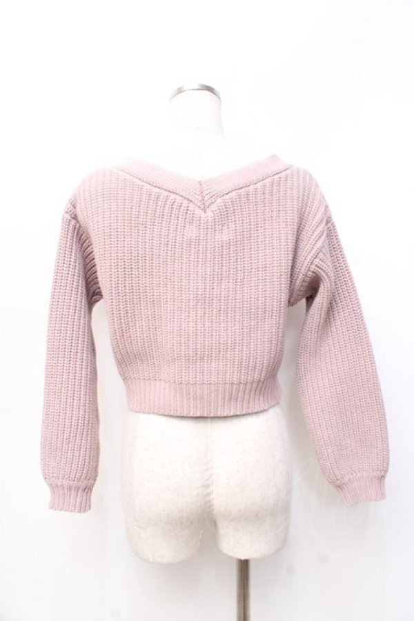 画像2: evelyn / ローゲージカーディガン  ピンク Y-25-09-25-065-LO-TO-SZ-ZY (2)