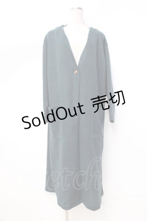 画像: axes femme / ポケット付ロングコーディガン M Bグリーン Y-25-09-25-079-AX-TO-SZ-ZY