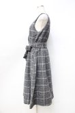 画像2: axes femme / シャギーチェックジャンスカ M グレー Y-25-09-25-081-AX-OP-SZ-ZI (2)