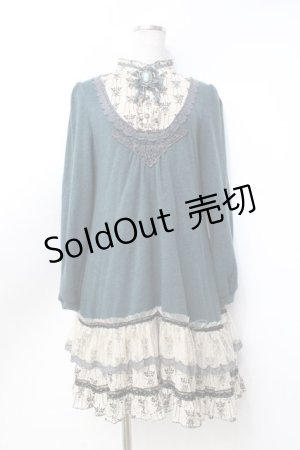 画像: axes femme / ブロッキングチュニック M グリーン Y-25-09-25-087-AX-OP-SZ-ZI