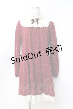 画像: axes femme / スタンドブロッキングチュニ M アカ Y-25-09-25-088-AX-OP-SZ-ZI