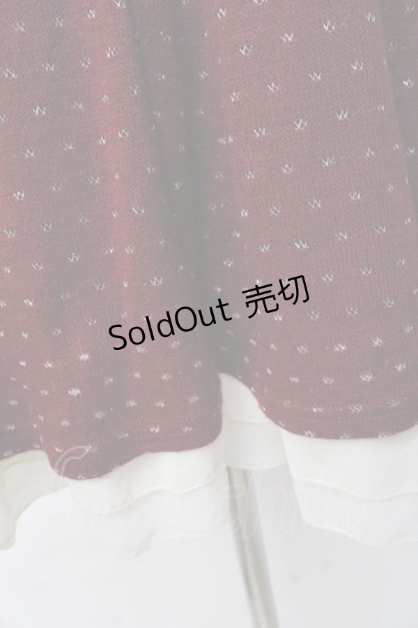 画像4: axes femme / スタンドブロッキングチュニ M アカ Y-25-09-25-088-AX-OP-SZ-ZI (4)