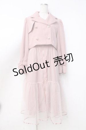 画像: axes femme POETIQUE / 3WAYトレンチコート M ピンク Y-25-09-25-089-AX-CO-SZ-ZY