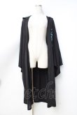画像1: Deorart / フード付きプリントガウン  黒 Y-25-09-25-090-PU-TO-SZ-ZY (1)