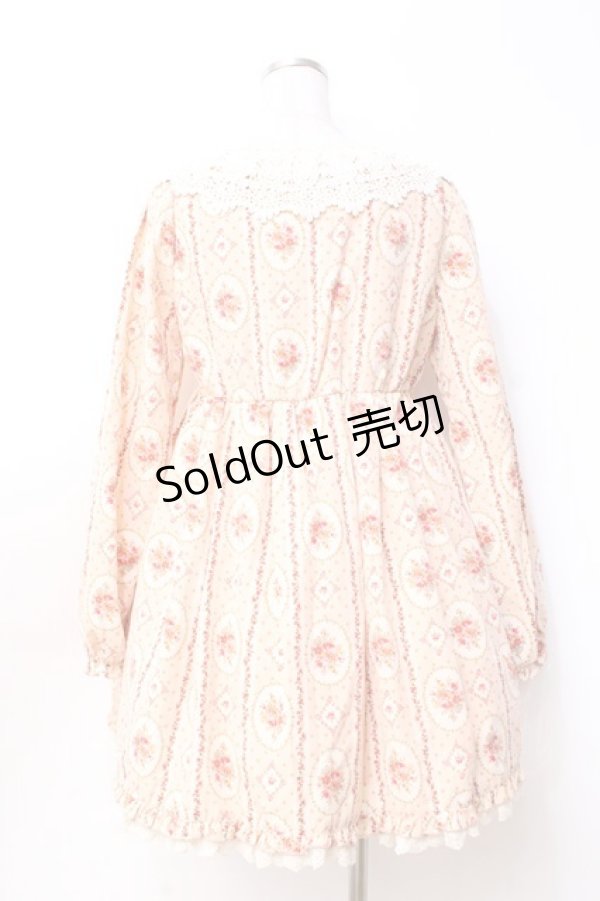 画像3: LIZ LISA / フラワーフレームワンピース  淡オレンジ Y-25-09-25-094-LO-OP-SZ-ZI (3)