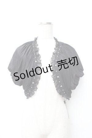 画像: axes femme / シフォンカーデ  黒 Y-25-09-25-012-AX-TO-SZ-ZY