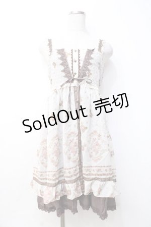 画像: axes femme / ブーケ柄2WAYワンピース  生成り Y-25-09-25-100-AX-OP-SZ-ZY