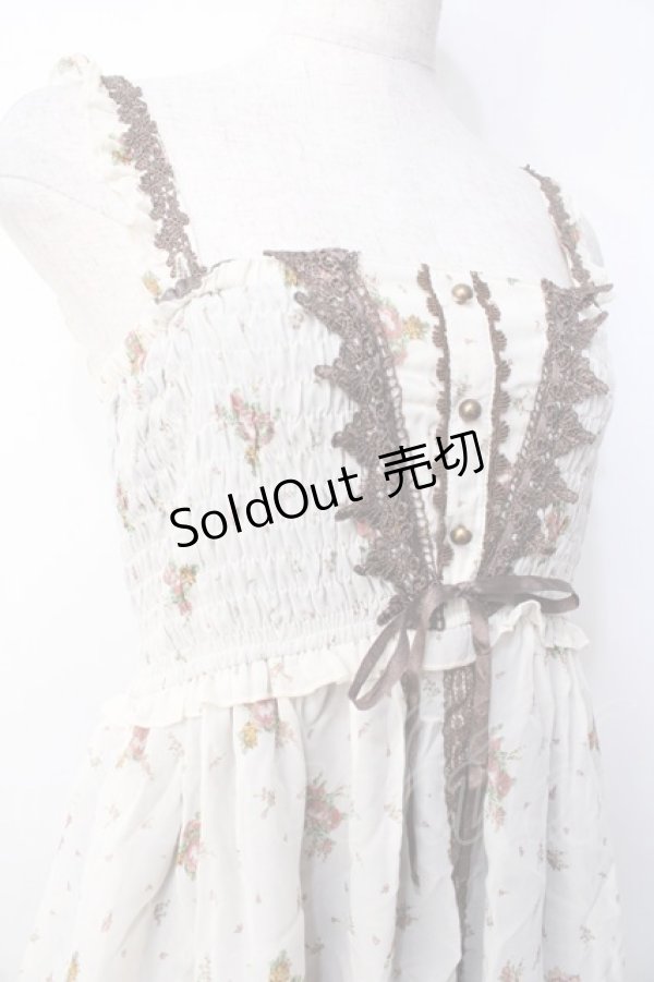 画像3: axes femme / ブーケ柄2WAYワンピース  生成り Y-25-09-25-100-AX-OP-SZ-ZY (3)