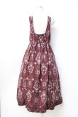 画像3: axes femme / 薔薇リース柄ワンピース  ワイン Y-25-09-25-105-AX-OP-SZ-ZI (3)