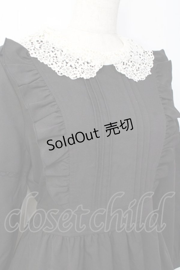 画像4: axes femme POETIQUE / エプロン風ワンピース  黒 Y-25-09-25-108-AX-OP-SZ-ZI (4)