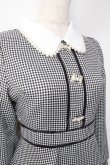 画像3: evelyn / 千鳥柄ワンピース  黒 Y-25-09-25-109-LO-OP-SZ-ZY (3)