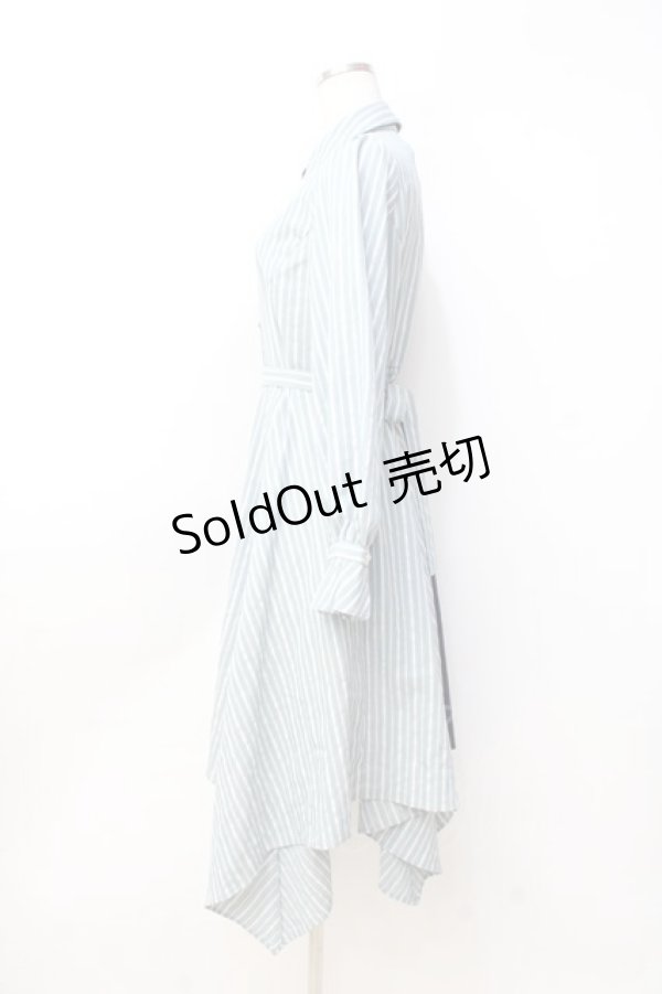 画像2: axes femme / バイカラー長袖ワンピ  紺 Y-25-09-25-113-AX-OP-SZ-ZI (2)