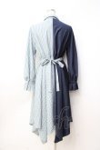 画像3: axes femme / バイカラー長袖ワンピ  紺 Y-25-09-25-113-AX-OP-SZ-ZI (3)