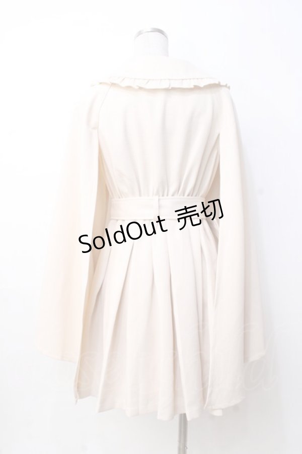 画像2: axes femme POETIQUE / スリット袖風ノースリワンピ  生成り Y-25-09-25-117-AX-OP-SZ-ZY (2)