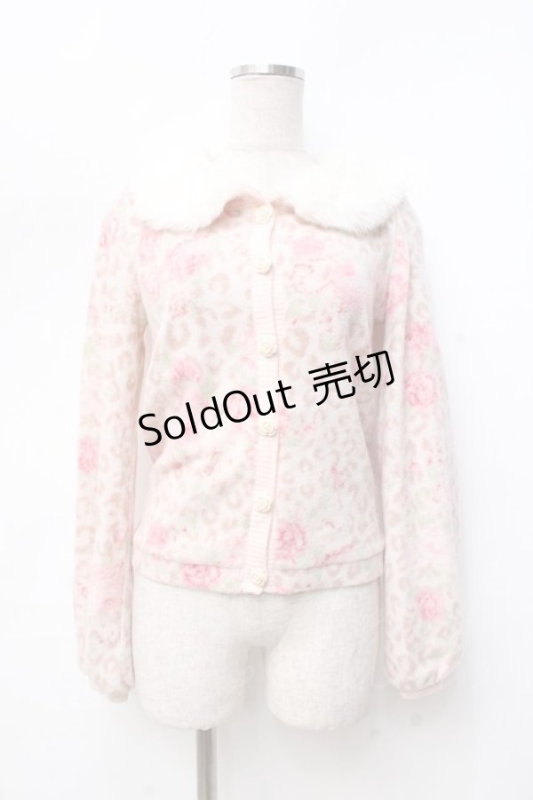 画像1: LIZ LISA / ローズレオパードカーディガン  ピンク Y-25-09-25-019-LO-TO-SZ-ZY (1)