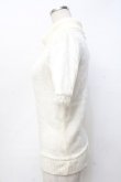 画像2: LIZ LISA / ハイネック半袖ファートップス  生成り Y-25-09-25-023-LO-TO-SZ-ZY (2)