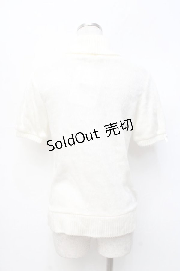 画像3: LIZ LISA / ハイネック半袖ファートップス  生成り Y-25-09-25-023-LO-TO-SZ-ZY (3)