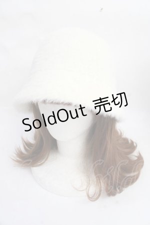 画像: axes femme / アンゴラ風クロシェハット  生成り Y-25-09-25-003-AX-AC-HR-ZT-K016