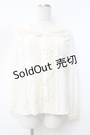 画像: axes femme POETIQUE / セーラー襟ブラウス  生成り Y-25-09-25-029-AX-BL-SZ-ZY