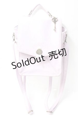 画像: axes femme POETIQUE / レターデザインリュック  ラベンダー Y-25-09-29-053-AX-BG-SZ-ZT1008Y