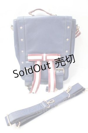 画像: Angelic Pretty / British School Ribbon 3wayリュック  紺 Y-25-09-29-054-AP-BG-SZ-ZY