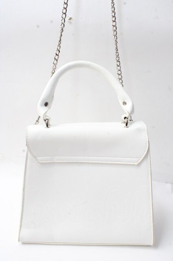 画像2: axes femme POETIQUE / 蛇モチーフ金具バッグ  白 Y-25-09-29-060-AX-BG-SZ-ZT500 (2)