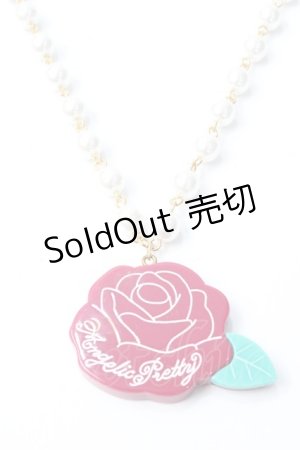 画像: Angelic Pretty / Roseネックレス  赤 Y-25-09-29-007-AP-AC-SZ-ZY