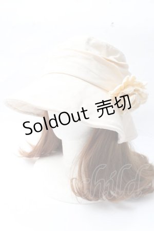 画像: 【SALE】axes femme / コサージュバケハ  生成り Y-25-09-29-069-AX-AC-SZ-ZTK016