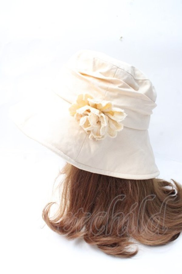 画像2: axes femme / コサージュバケハ  生成り Y-25-09-29-069-AX-AC-SZ-ZT-K016 (2)