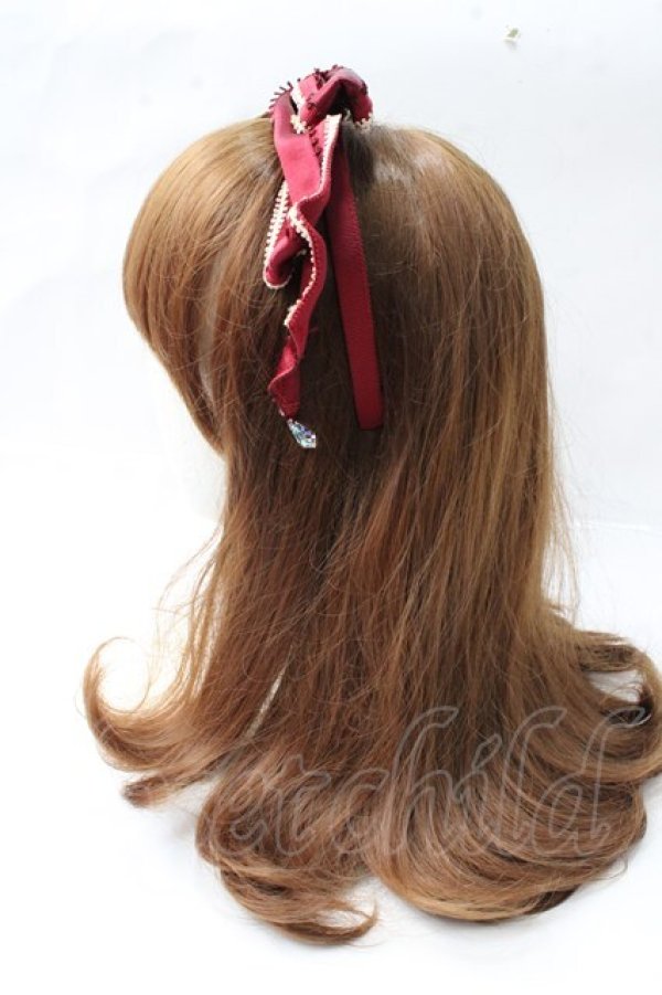 BABY,THE STARS SHINE BRIGHT / シャーリーリボンカチューシャ 赤 Y-25