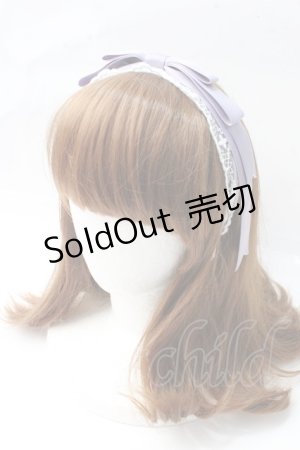 画像: axes femme kawaii / レースリボンカチューシャ  ラベンダー Y-25-09-29-072-AX-AC-SZ-ZT1008Y