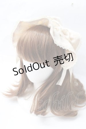 画像: axes femme kawaii / ドットチュールフリルカチューシャ  生成り Y-25-09-29-075-AX-AC-SZ-ZY