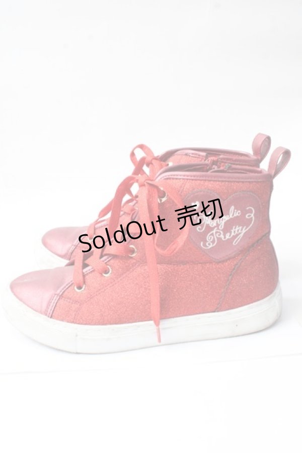 画像2: Angelic Pretty / Twinkleスニーカー M 赤 Y-25-09-29-080-AP-SH-SZ-ZY (2)