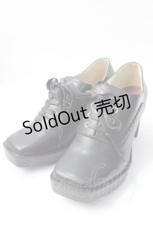 画像: axes femme POETIQUE / スクエアシューズ L 黒 Y-25-09-29-081-AX-SH-SZ-ZY