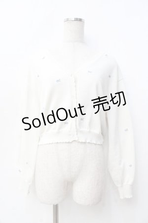 画像: F i.n.t / 小花総刺繍UVカットニットカーディガン F オフ Y-25-09-29-084-CA-TO-SZ-ZY