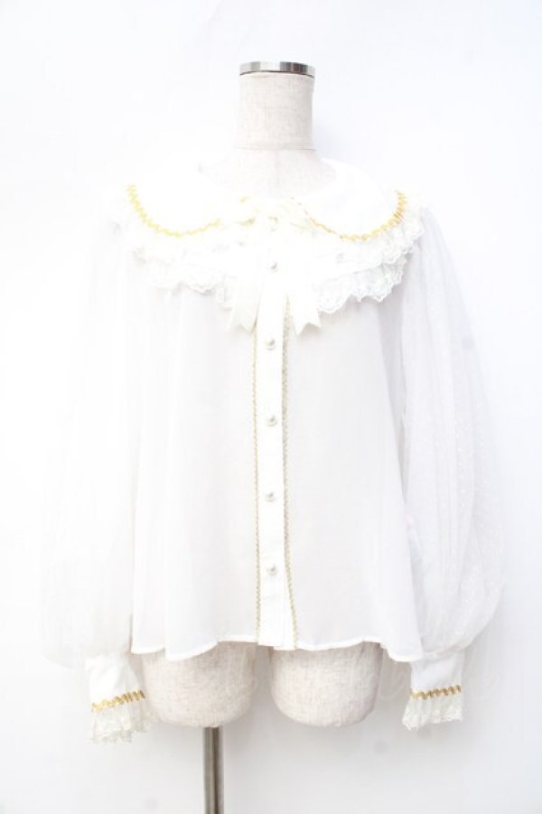 画像1: Angelic Pretty / Bunny Crownブラウス  白 Y-25-09-29-093-AP-BL-SZ-ZY (1)