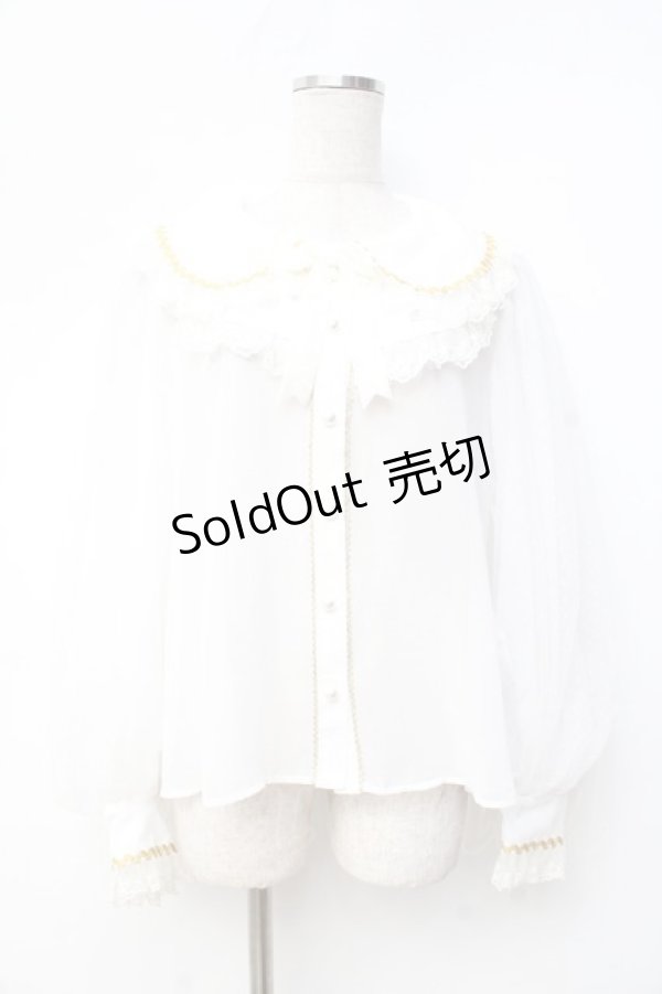 画像1: Angelic Pretty / Bunny Crownブラウス  白 Y-25-09-29-093-AP-BL-SZ-ZY (1)